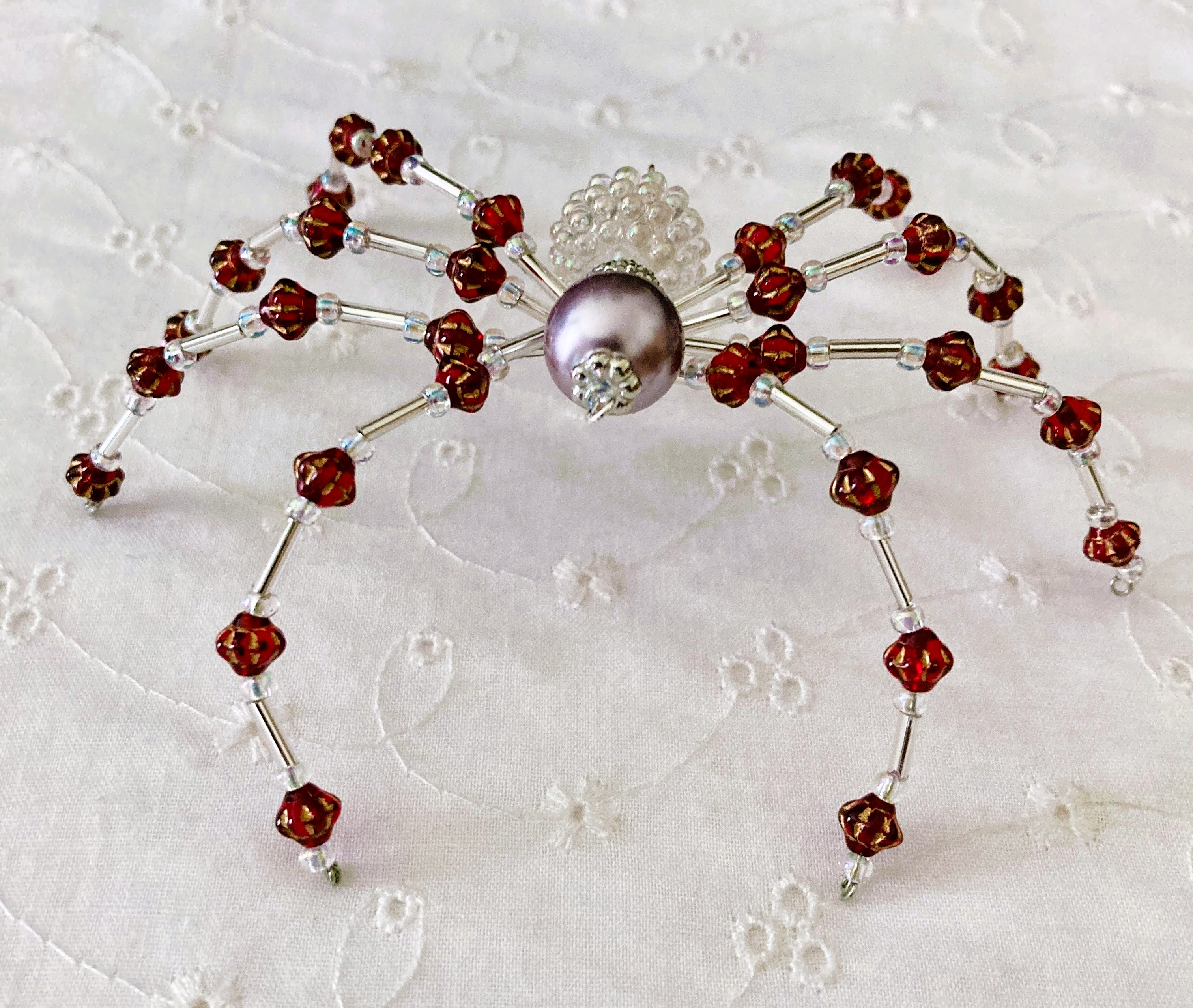 Handcrafted Beaded Spider Ornament