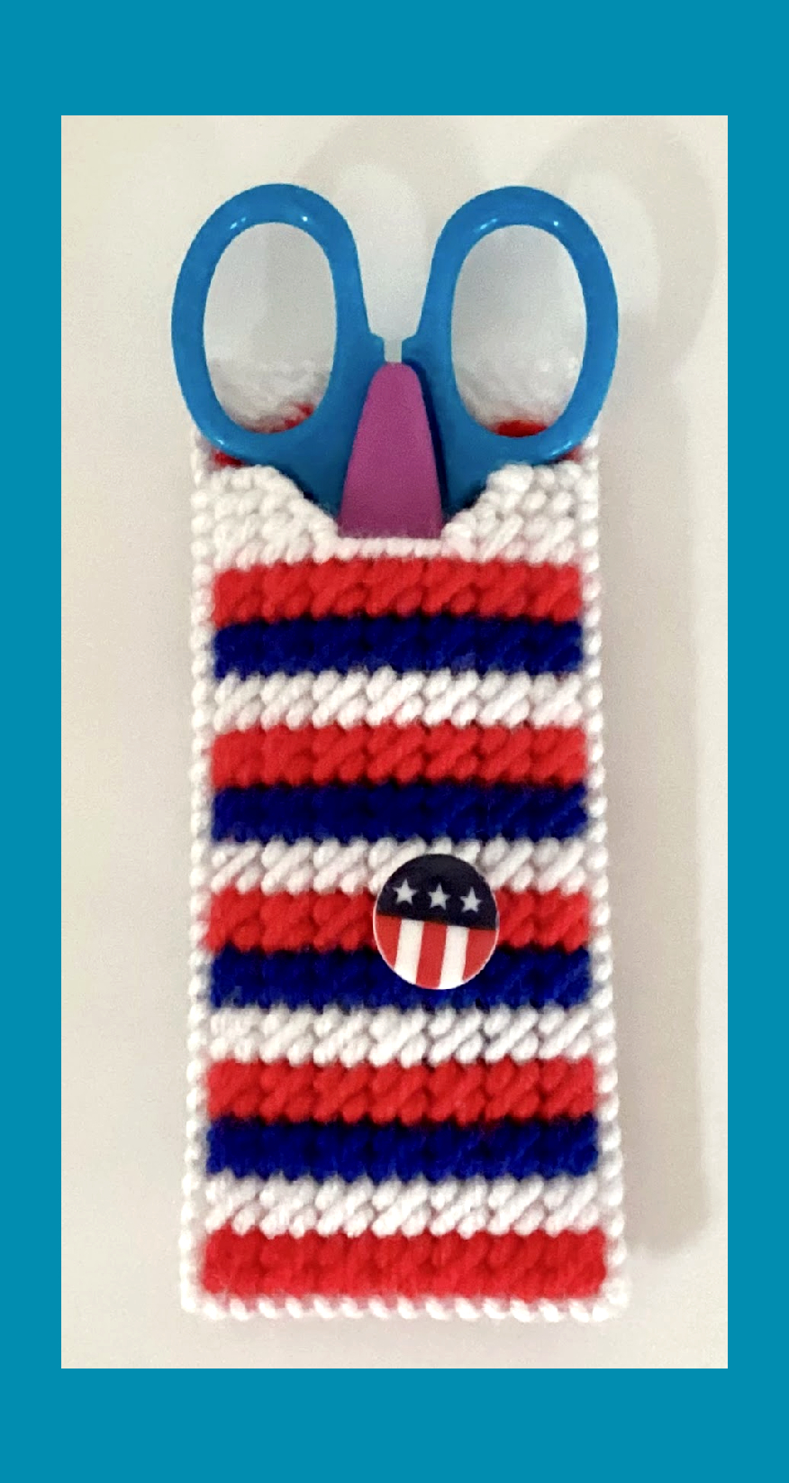 Plastic Canvas Scissor Holder